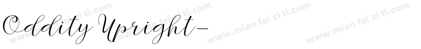 Oddity Upright字体转换
